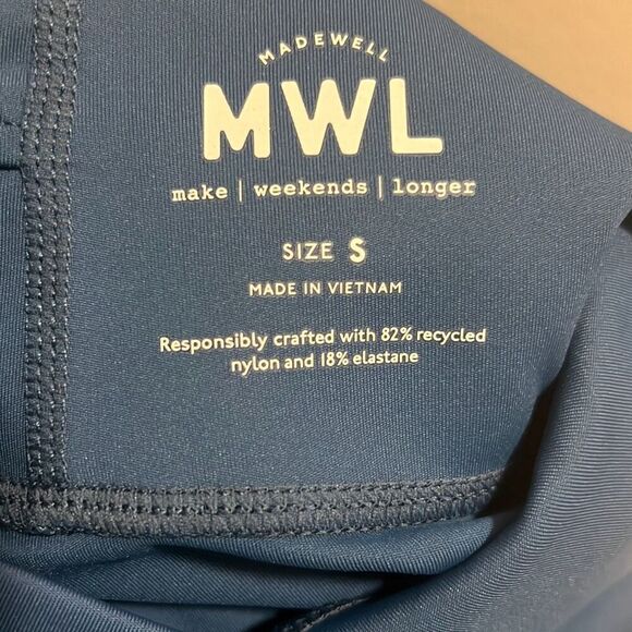 ✨Madewell MWL Form High-Rise 25" Sz Small Blue Leggings✨ - Picture 7 of 8